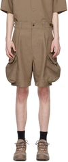 MEANSWHILE BROWN LUGGAGE SHORTS