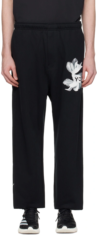 Y-3 Black Graphic Sweatpants