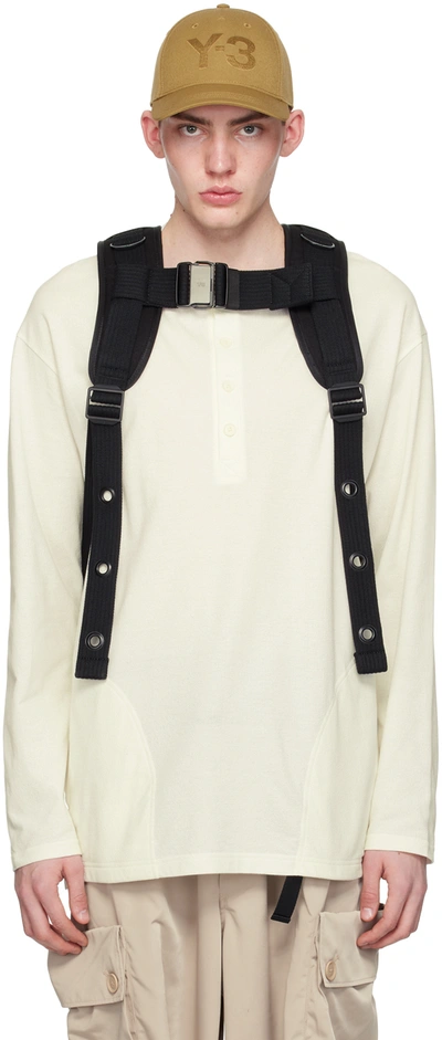 Y-3 Off-white Buttoned Long Sleeve T-shirt In Off White