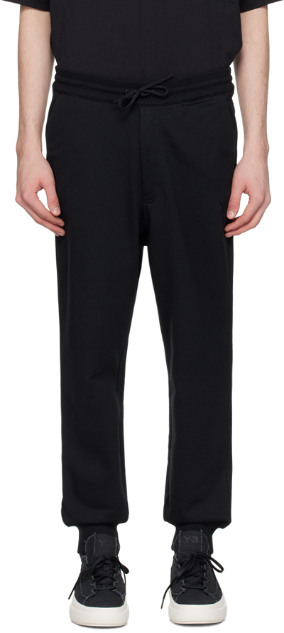 Y-3 Black Cuffed Sweatpants