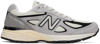 New Balance Gray Made In Usa 990v4 Sneakers In Grey