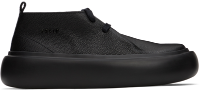 Solid Homme Black Platform Derbys In 902b Black