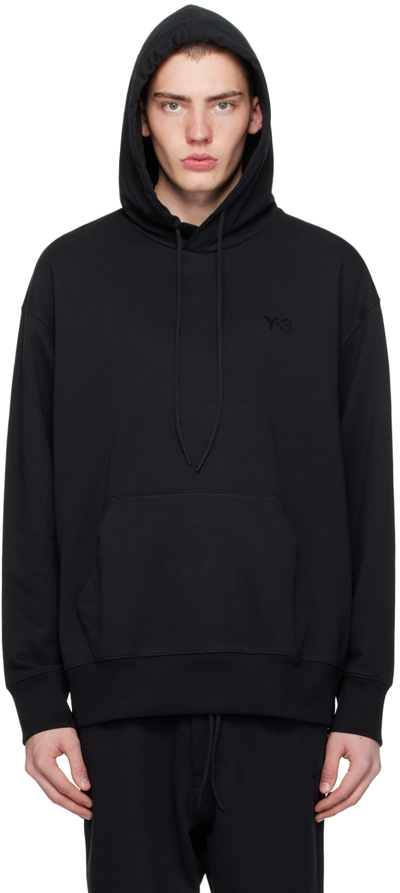 Y-3 Black Loose Hoodie In Black (black)