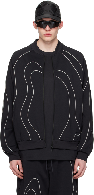 Y-3 Zipped Track Jacket In Black