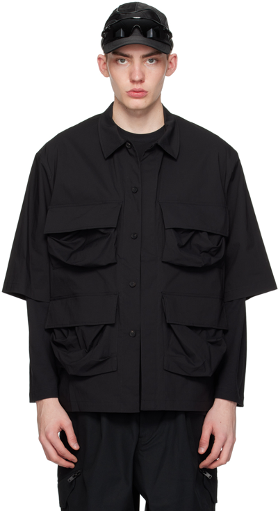 Y-3 BLACK POCKET SHIRT