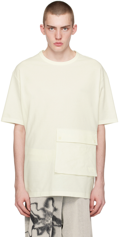 Y-3 Off-white Pocket T-shirt In Off White