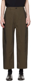 MEANSWHILE KHAKI DOPE-DYED TROUSERS