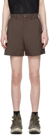 RANRA BROWN STUFUR SHORTS