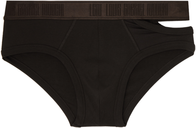 Lgn Louis Gabriel Nouchi Brown Cutout Briefs In Expresso 027