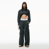 ALEXANDER WANG MID-RISE CARGO RAVE PANTS IN COTTON TWILL