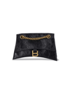 Balenciaga Crush Shoulder Bag Xs In Black