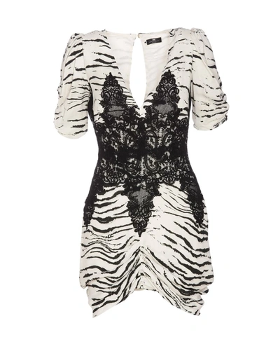Elisabetta Franchi Animal-print Mini Dress In Multi