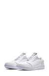 Jordan Women's Air  1 Retro Low Slip Shoes In White/ Black