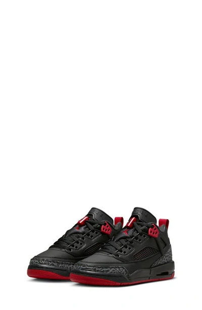 Jordan Kids' Spizike Low Sneaker In Black/ Red/ Grey/ Sail