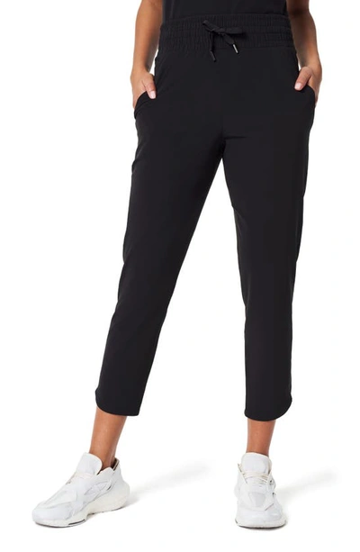 Spanx Out Of Office High Waist Crop Tapered Pants In Very Black