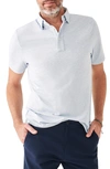 Faherty Movement&trade; Short-sleeve Polo Shirt (tall) In Cardiff Blue Heather