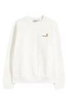 Carhartt Crewneck Sweatshirt In Cotton With Embroidered Logo In Wax