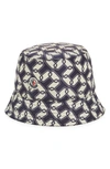 Moncler Archivio Dna Bucket Hat In Black/ White