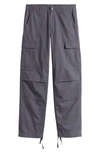 Carhartt Regular Cargo Cotton Pants In Grey