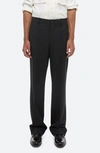 Helmut Lang Flat Front Relaxed Fit Dress Pants In Black