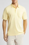 Johnnie-o Coastal Wash Original Pocket Polo In Canary