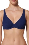 Simone Perele Eugenie Plunge Underwire Bra In Midnight