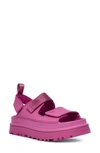 Ugg Golden Glow Touch-strap Sandals In Mangosteen