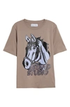 STAND STUDIO HALLIE ORGANIC COTTON OVERSIZE GRAPHIC T-SHIRT