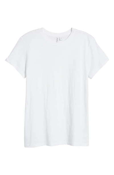 Nordstrom Pima Cotton Slub Crewneck T-shirt In White