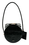 Jacquemus Le Vanito Leather Shoulder Bag In Black