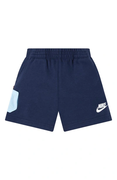 Nike Boys' French Terry Shorts - Little Kid In Midnight Navy