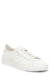 Santoni Leather Sneakers With Double Buckle-inspired Sides In White