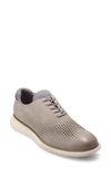 Cole Haan 2.zerogrand Laser Wing Derby In Dove Nubuck / Ivory