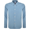 PAUL SMITH PAUL SMITH LONG SLEEVE CASUAL FIT SHIRT BLUE