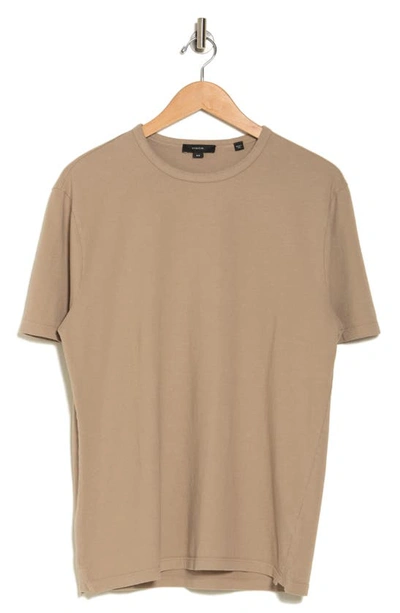 Vince Solid T-shirt In Washed Earthenware