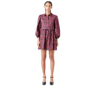 ENGLISH FACTORY WOMEN'S FLORAL-PRINT MINI SHIRTDRESS