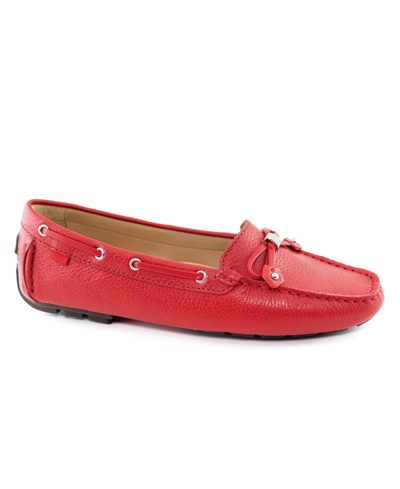 Marc Joseph New York Women's Cypress Hill Comfort Loafers In Pepper Red Grainy