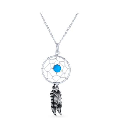 Bling Jewelry Sterling Silver Dream On Necklace In Aqua