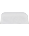 Macy's Brenalee 46" Performance Fabric Slipcover Ottoman In Peyton Cream