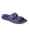 TOTES LITTLE AND BIG KIDS ARA MOLDED DOUBLE BUCKLE SLIDE SANDALS