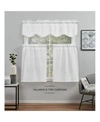 EXCLUSIVE HOME CURTAINS LOHA LIGHT FILTERING ROD POCKET TIER CURTAIN PANEL PAIR SET OF 2