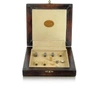 GUCCI DESIGNER SMALL LEATHER GOODS GENUINE LEATHER BACKGAMMON BOARD WITH MAGNETIC PIECES