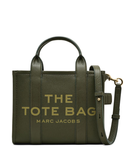 Marc Jacobs The Leather Small Tote Bag In Green