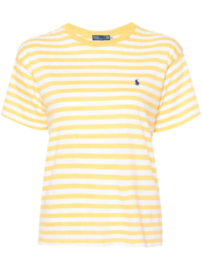 POLO RALPH LAUREN STRIPED POLO PONY T-SHIRT