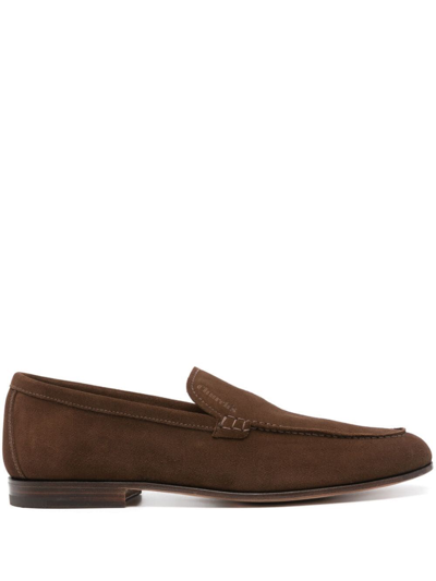 Church's Margate Suede Loafers In Brown