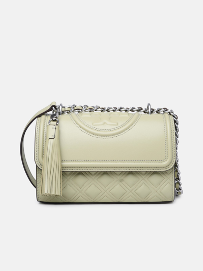 Tory Burch 'fleming' Small Green Leather Crossbody Bag