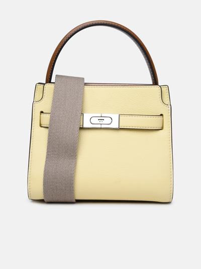 Tory Burch 'lee Radziwill' Lemon Leather Bag In Yellow