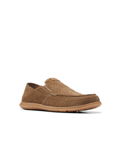 Clarks Men's Collection Flexway Easy Slip On Shoes In Light Tan Suede