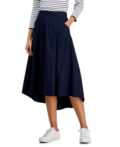 Nautica Jeans Women's High-low Midi Skirt In Blue