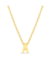 Kensie Gold-tone Letter Initial Pendant Necklace In Yellow